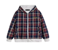 PA double sided Plaid relaxed hoodie