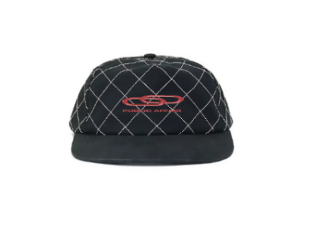 PA black striped cap