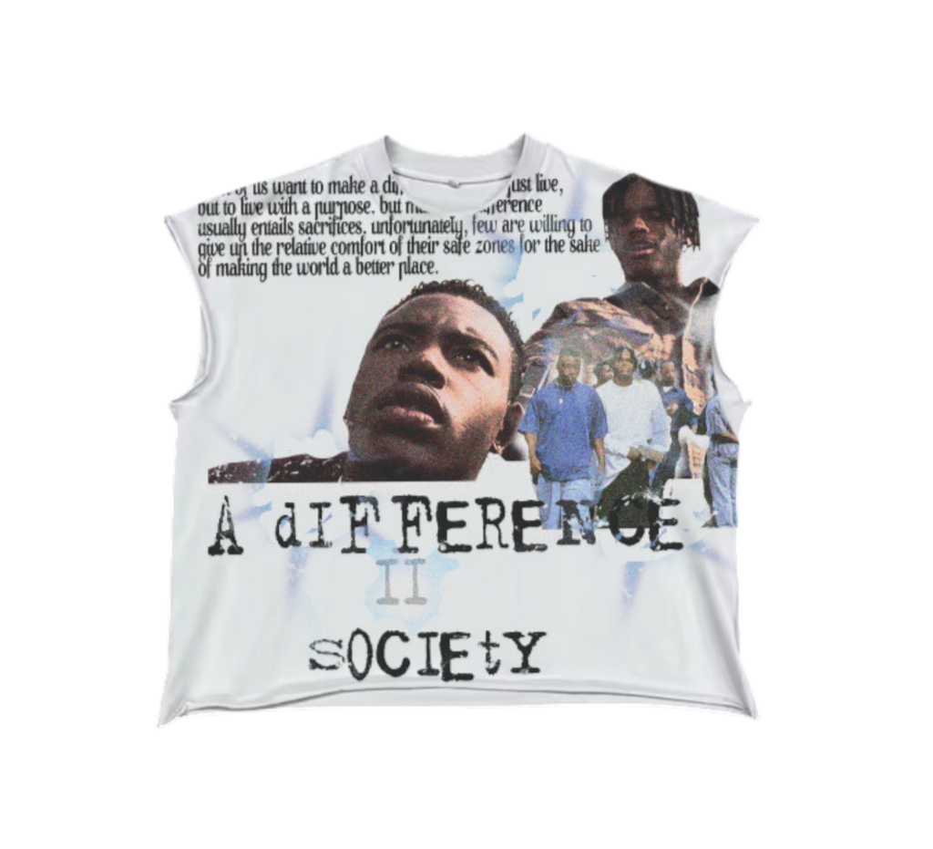 Sleeveless Pa printed shirt
